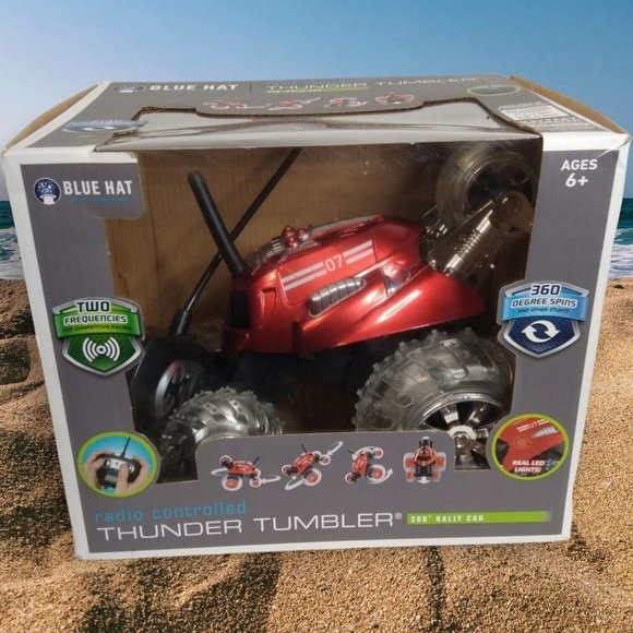 Blue Hat Radio Controlled Thunder Tumber Red 360 Degree Rally Car w/ LED Lights - Picture 3 of 16